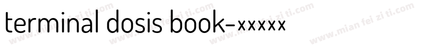 terminal dosis book字体转换